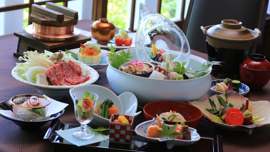 【料理長渾身、極上の会席料理】日本料理の極意を味わう、美食の晩餐　〜かたくりコース〜